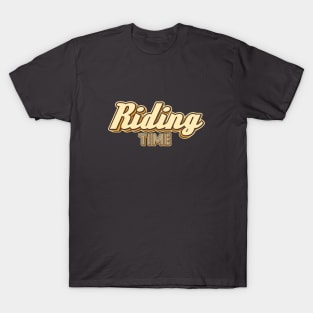 Riding time typography T-Shirt